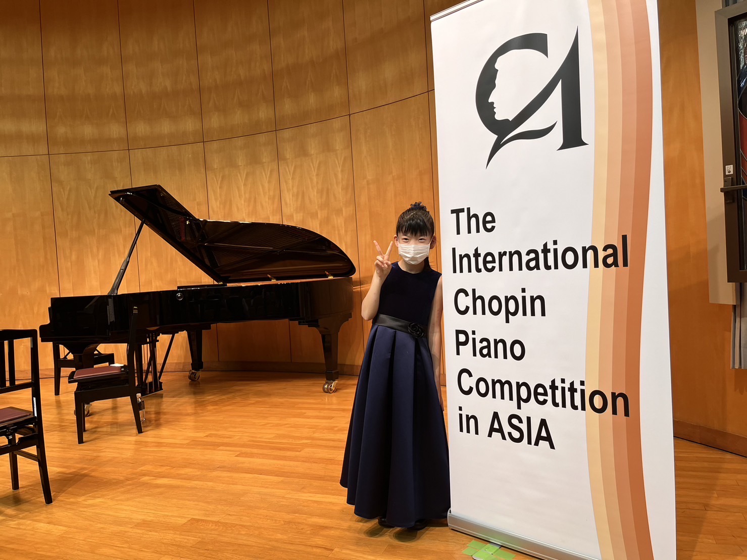 第25回ショパン国際ピアノコンクールinASIAコンチェルトI部門全国大会銅賞アジア大会進出決定アジア大会奨励賞箱﨑ゆら乃さん（小4）