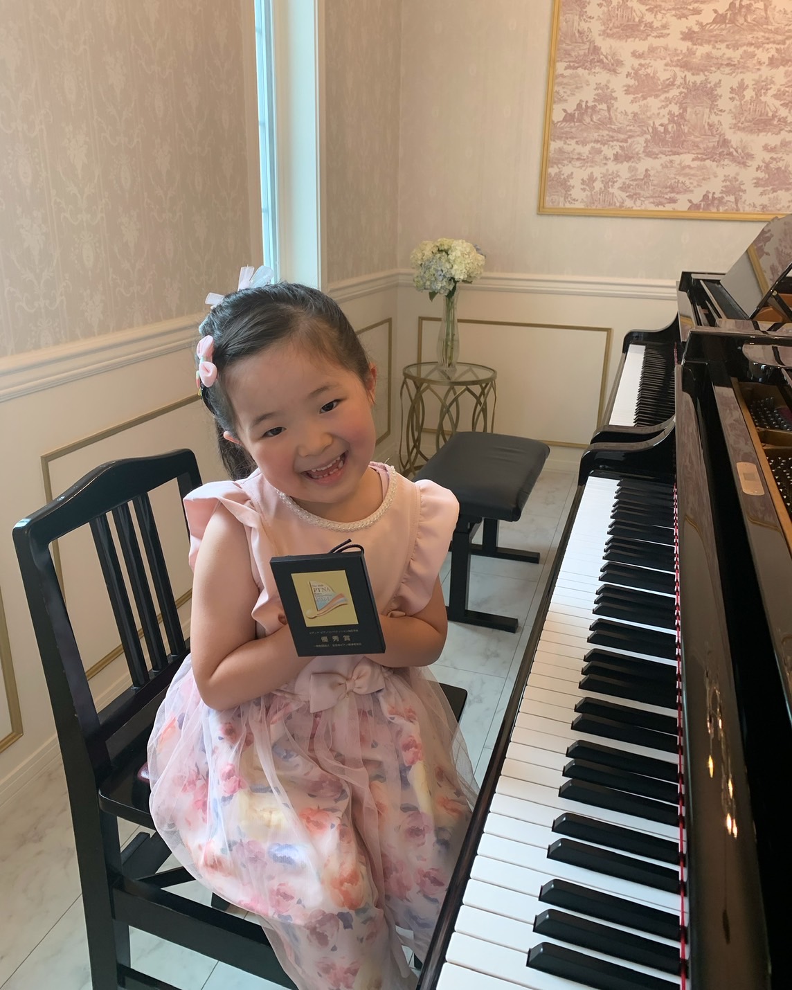 第48回ピティナピアノコンペティション地区予選A2級優秀賞本選進出決定奥山栞さん（年長）