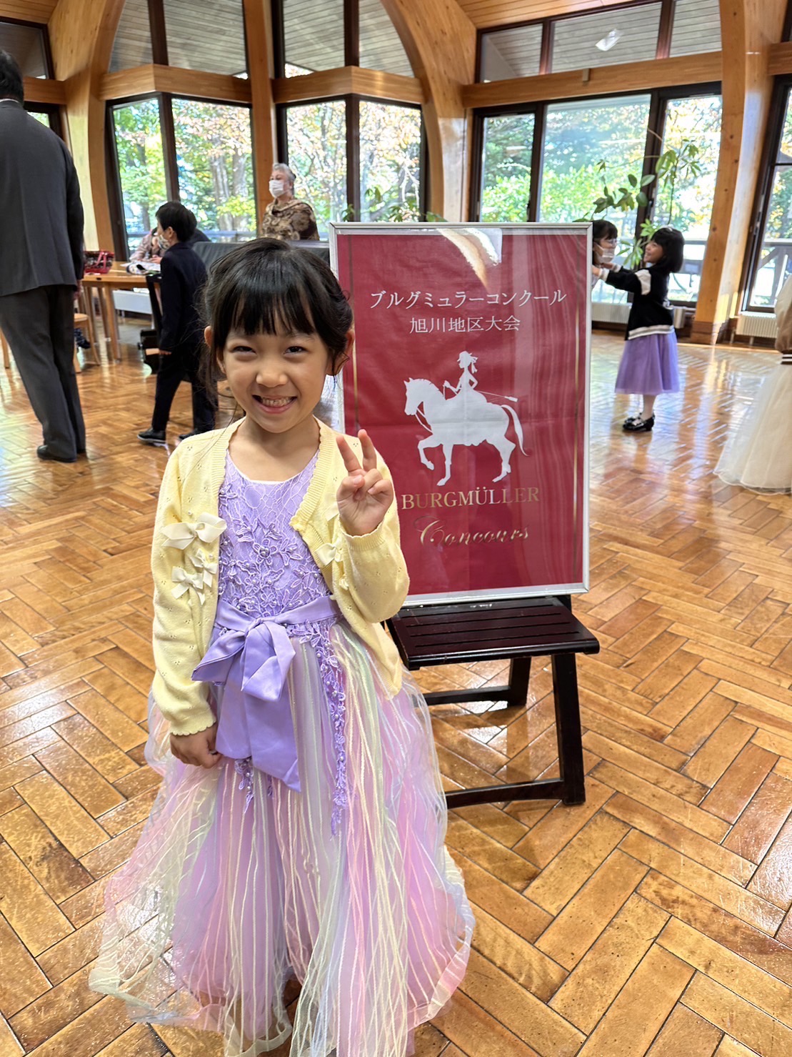 ブルグミュラーコンクール旭川地区大会幼児部門優秀賞ファイナル進出決定川口日菜子さん（年長）